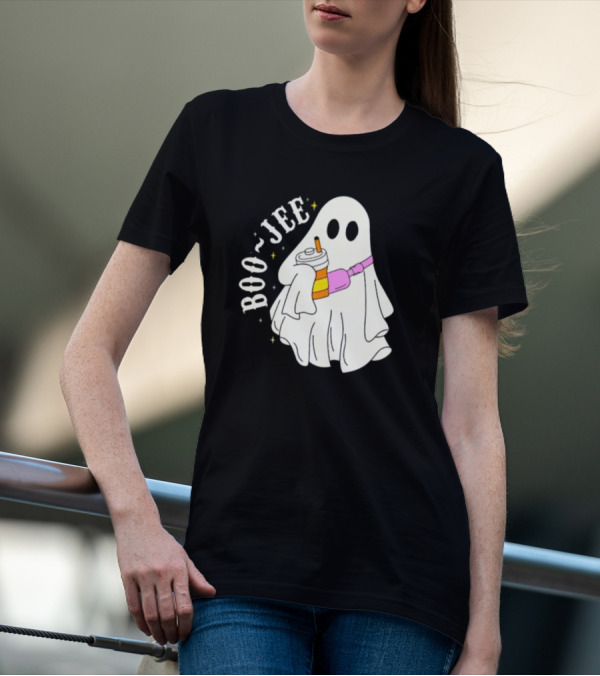 Boo Jee Ghost Cute Funny Halloween Ghost Boo-Jee T-Shirt