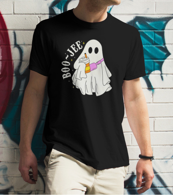 Boo Jee Ghost Cute Funny Halloween Ghost Boo-Jee T-Shirt