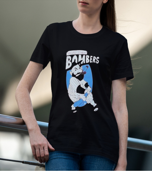 Phillies Marlins Playoff Broad Street Bombers Baseball Player With Bat And Beard T-Shirt