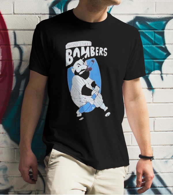 Phillies Marlins Playoff Broad Street Bombers Baseball Player With Bat And Beard T-Shirt