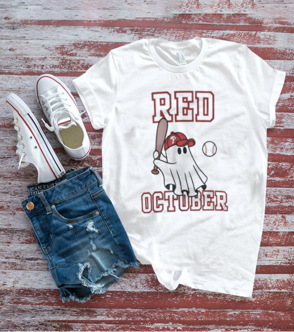 Red October Phillies Philadelphia Baseball Ghost T-Shirt