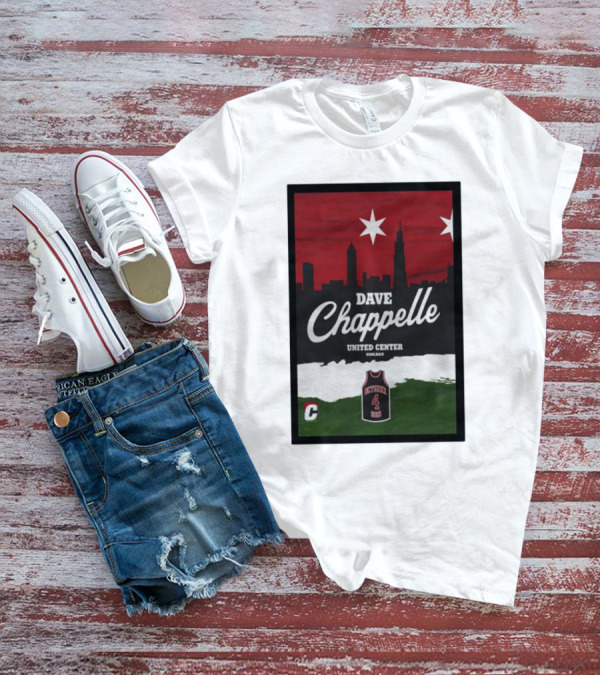 Dave Chappelle United Center Chicago October 4 Basketball Skyline T-Shirt