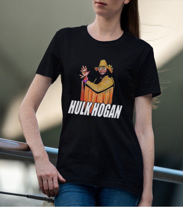 Macho Hulk Hogan Retro Style Wrestler Costume T-Shirt
