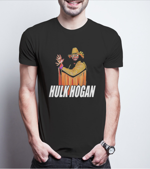 Macho Hulk Hogan Retro Style Wrestler Costume T-Shirt