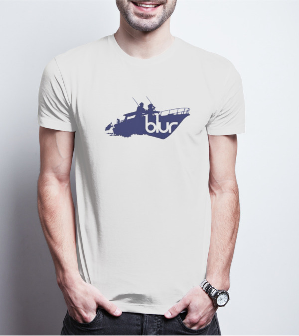 Blur Band Iconic Boat Design Sunday T-Shirt