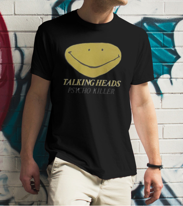 Talking Heads Smiley Face Psycho Killer T-Shirt
