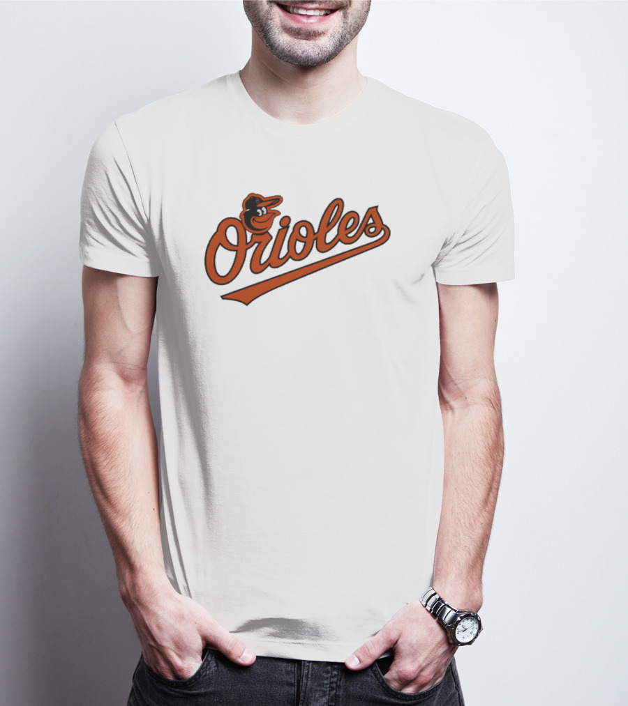Orioles Baltimore Classic Script Logo Baseball Team T-Shirt