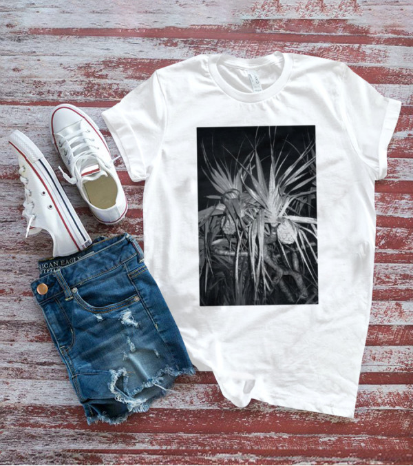 Ichiko Aoba Adan Backprint Monochrome Botanical Merch T-Shirt
