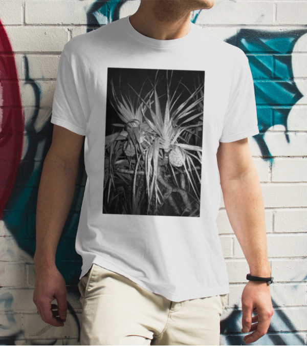 Ichiko Aoba Adan Backprint Monochrome Botanical Merch T-Shirt