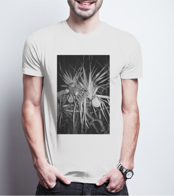 Ichiko Aoba Adan Backprint Monochrome Botanical Merch T-Shirt