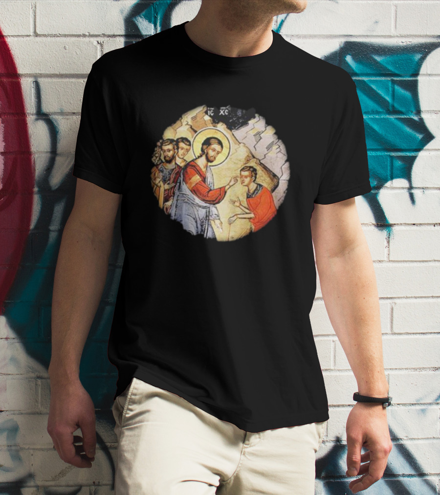 IC XC Jesus Byzantine Icon Healing Scene T-Shirt