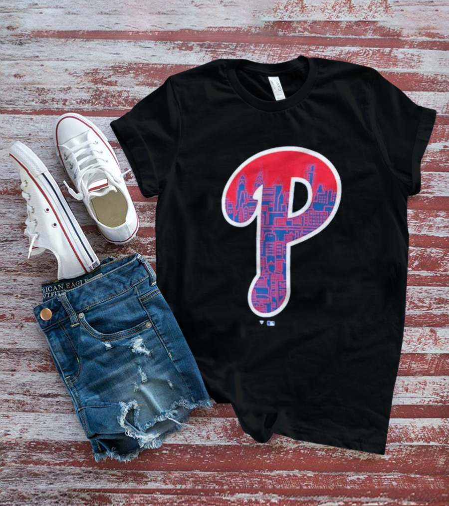 Philadelphia Phillies City Skyline P T-Shirt