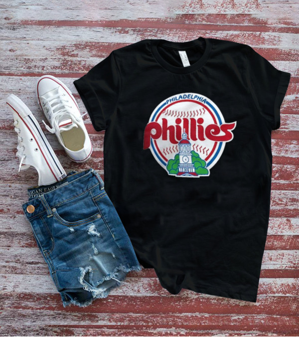 Philadelphia Phillies Cooperstown Collection Historic Liberty Bell Baseball T-Shirt