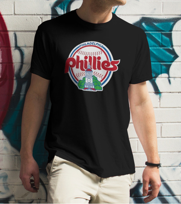 Philadelphia Phillies Cooperstown Collection Historic Liberty Bell Baseball T-Shirt