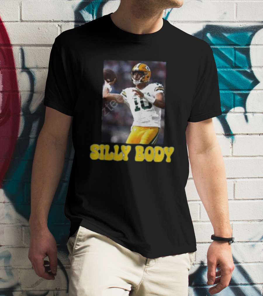 Green Bay Packers Silly Body Jordan Love Football T-Shirt