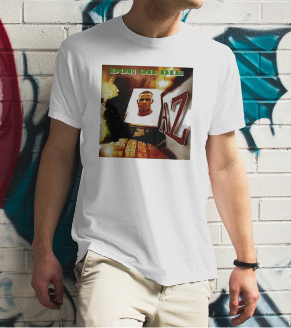 Up North Trips AZ Doe Or Die Album Cover Art 90s Hip Hop Classic T-Shirt
