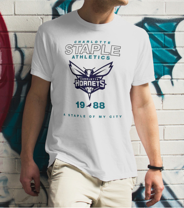 Charlotte Hornets Staple Athletics 1988 A Staple Of My City T-Shirt