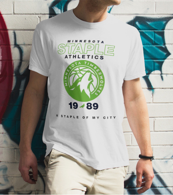 Minnesota Staple Athletics Timberwolves 1989 A Staple Of My City T-Shirt