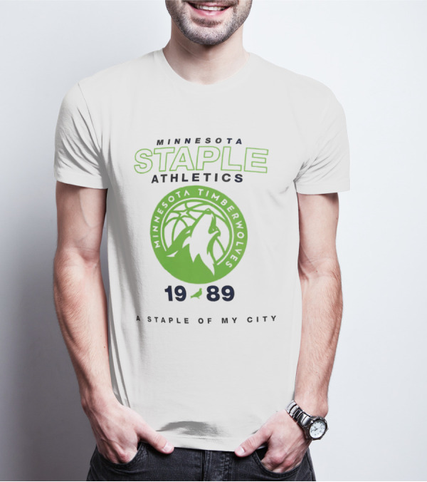 Minnesota Staple Athletics Timberwolves 1989 A Staple Of My City T-Shirt