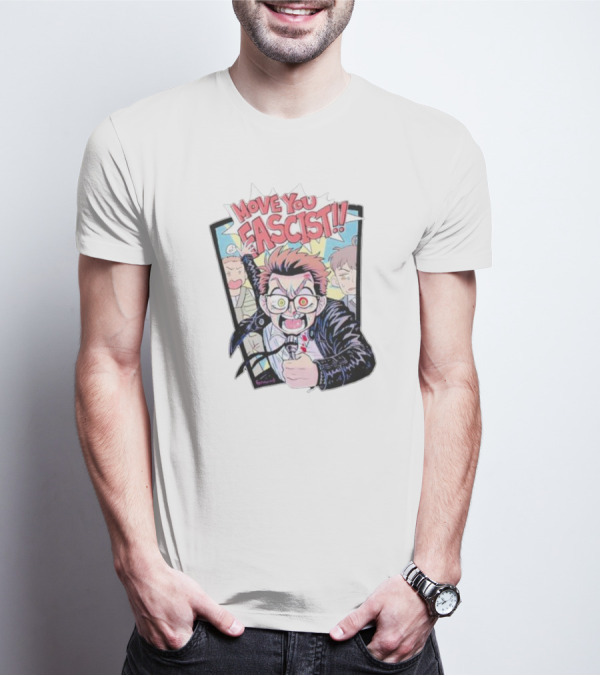 Feriowind Move You Fascist Comic Style Rage Manga Character Explosion T-Shirt