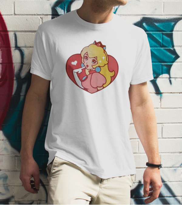 Princess Peach Heart T-Shirt