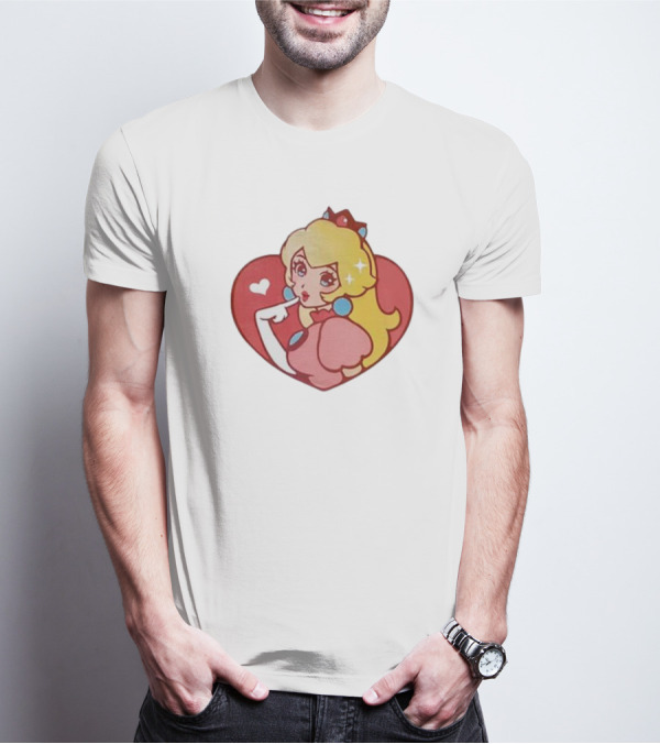 Princess Peach Heart T-Shirt