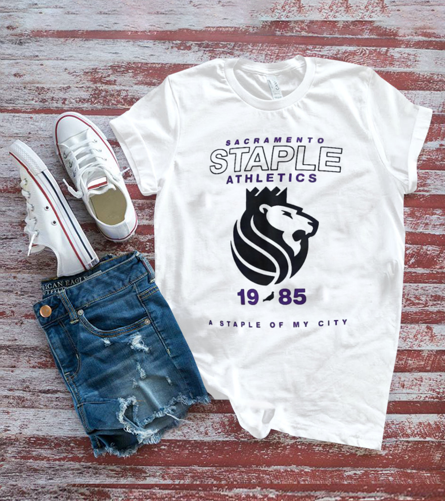 Sacramento Kings NBA X Staple Athletics 1985 A Staple Of My City T-Shirt