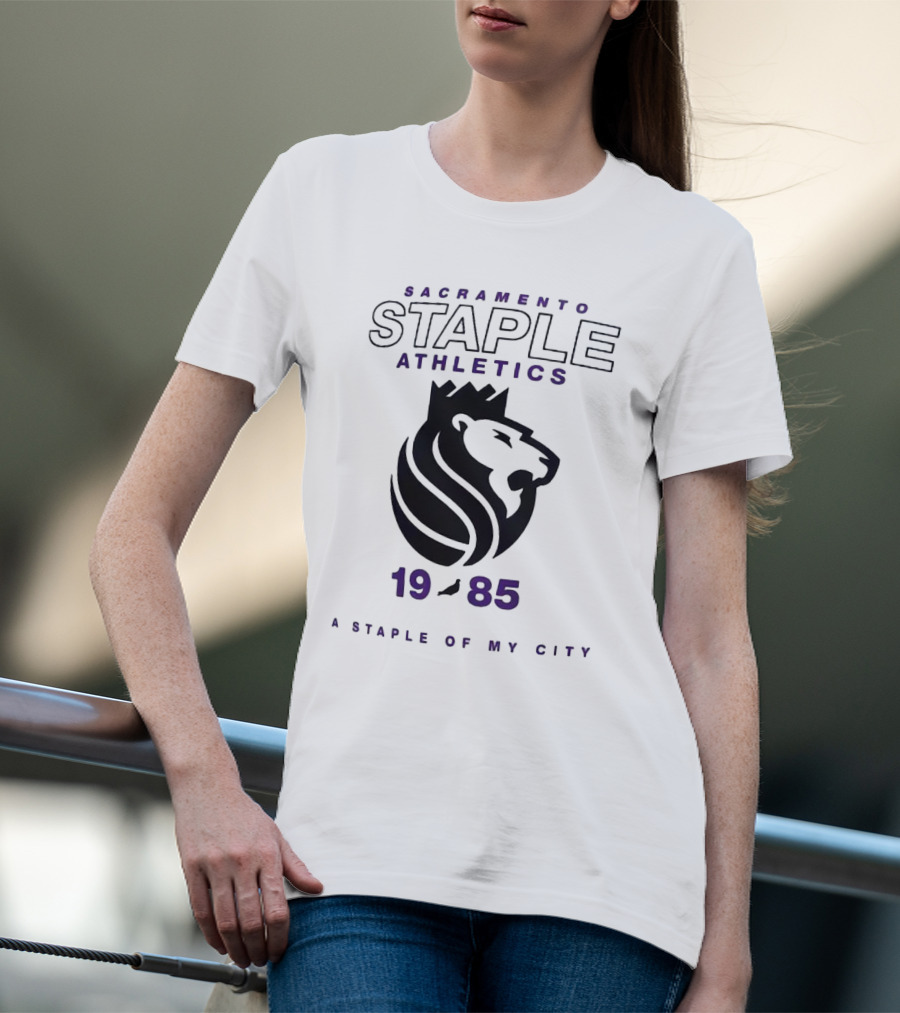 Sacramento Kings NBA X Staple Athletics 1985 A Staple Of My City T-Shirt