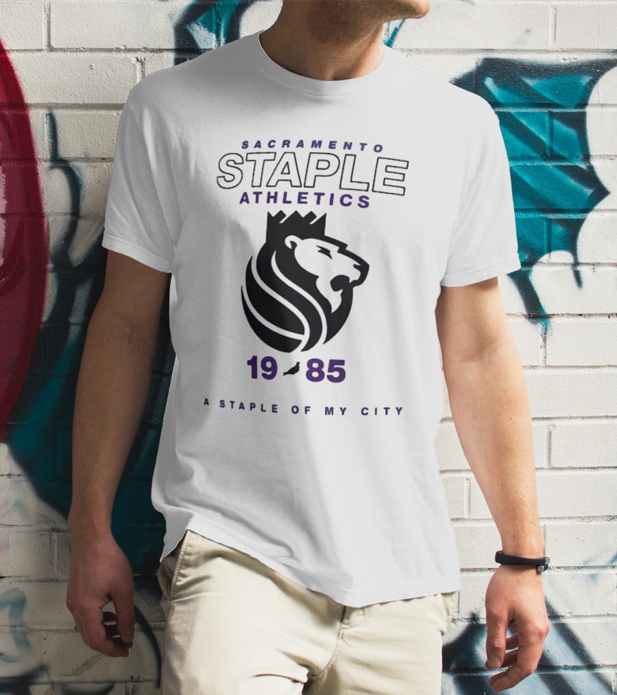 Sacramento Kings NBA X Staple Athletics 1985 A Staple Of My City T-Shirt