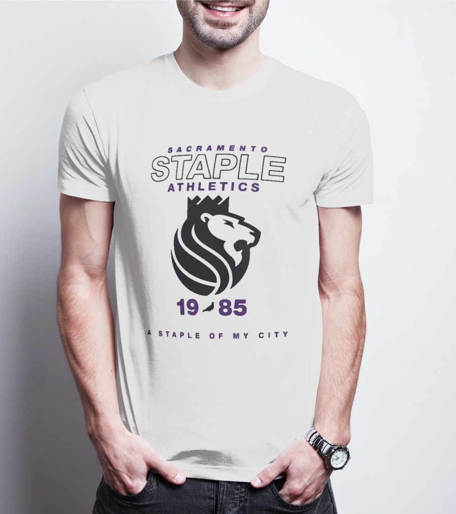 Sacramento Kings NBA X Staple Athletics 1985 A Staple Of My City T-Shirt