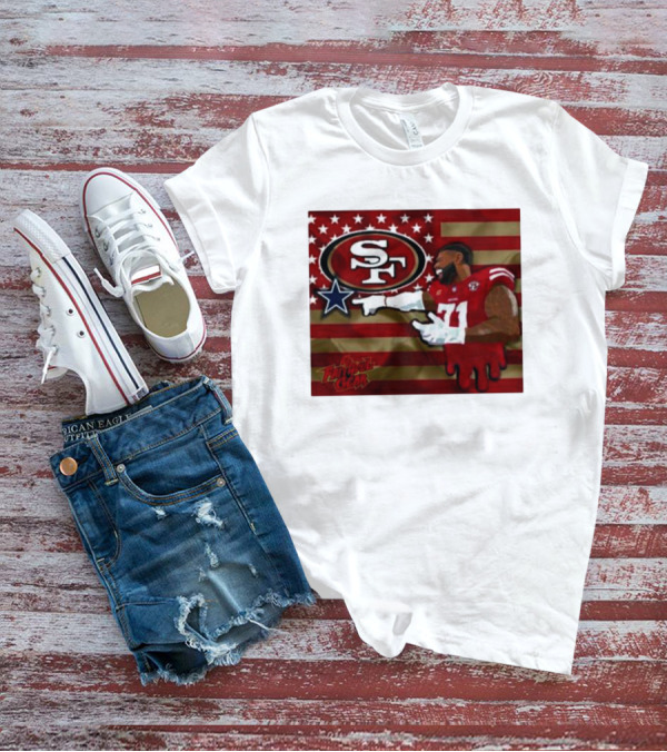 San Francisco 49ers Faithful Gear Trent Williams Defeat Cowboys America Flag SF T-Shirt