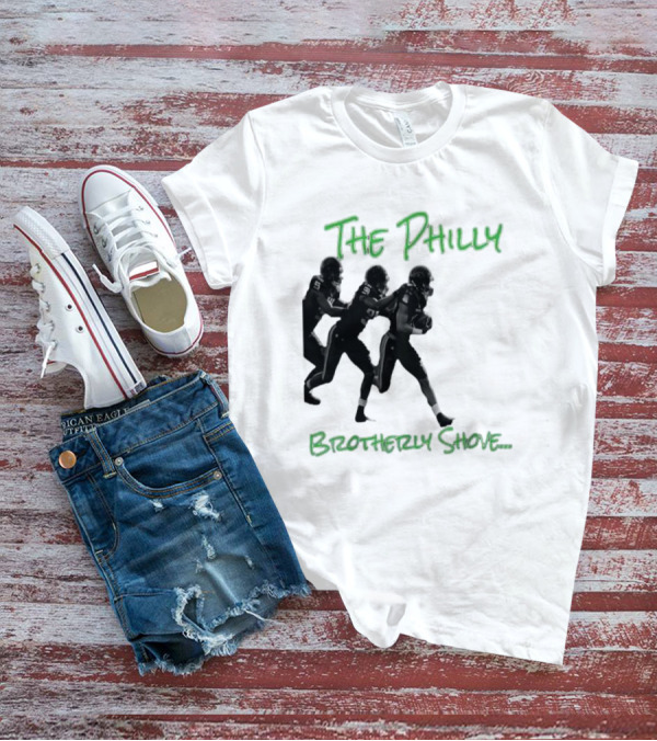 The Philly Brotherly Shove Football Play Tribute Philadelphia Sports T-Shirt