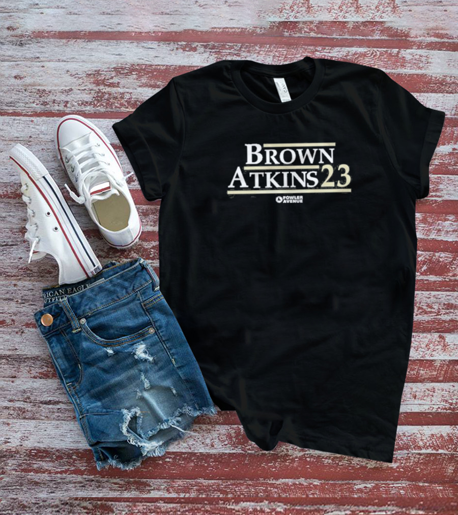 Brown Atkins 23 Fowler Avenue T-Shirt