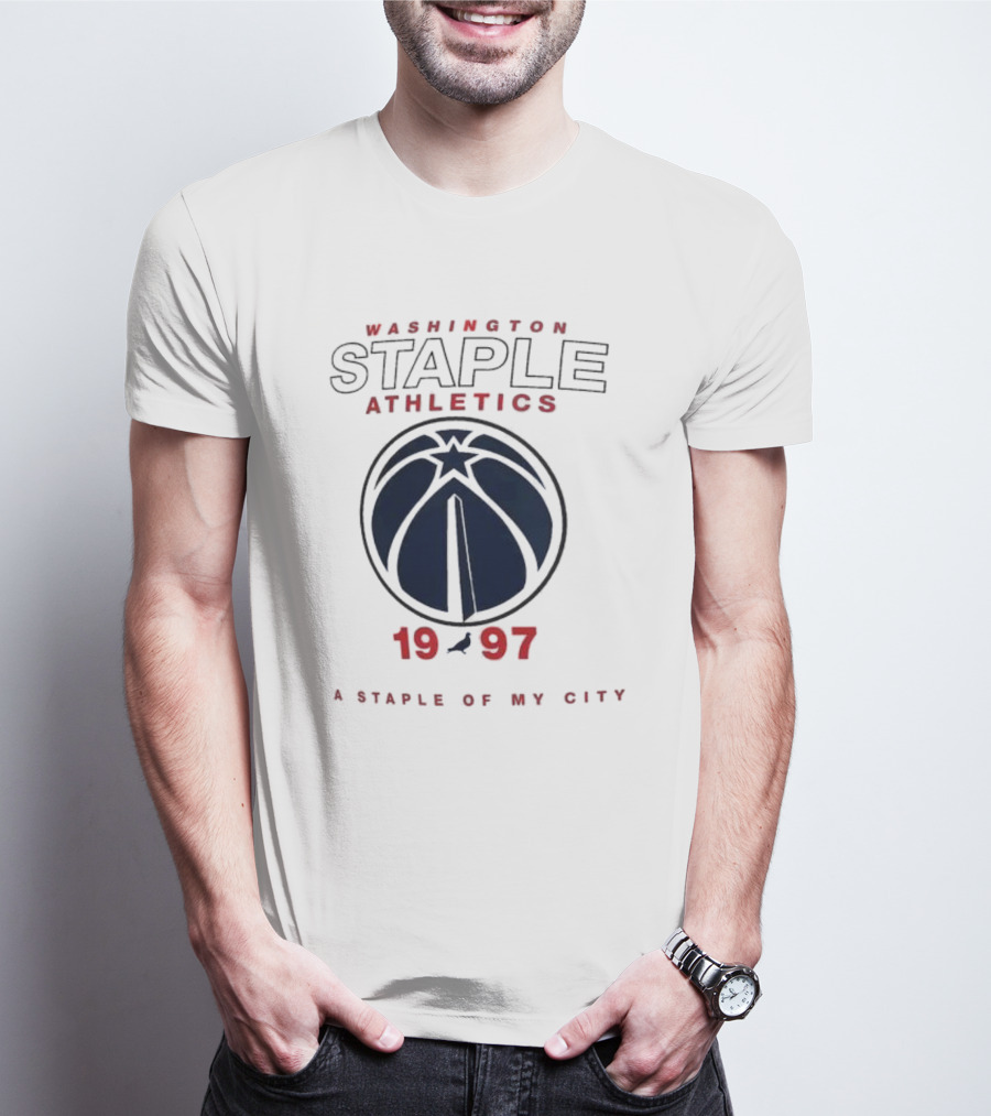 Washington Staple Athletics 1997 A Staple Of My City T-Shirt
