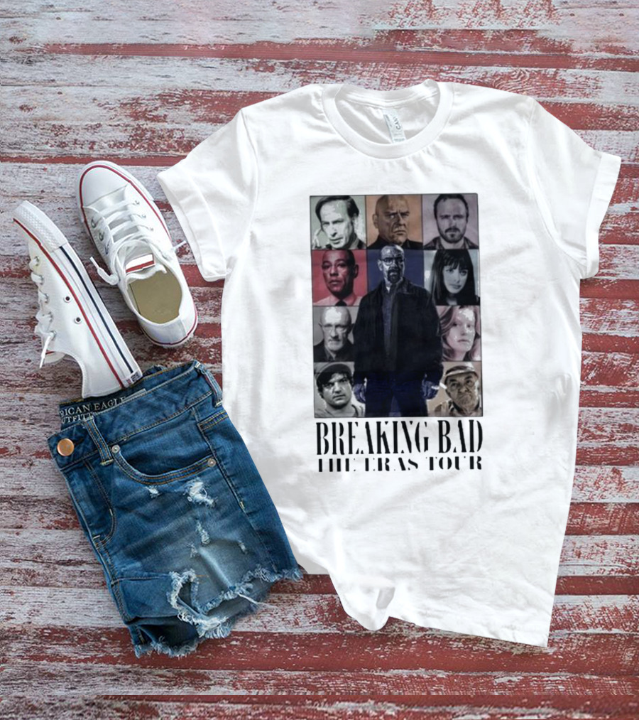 Breaking Bad The Eras Tour Characters Collage T-Shirt