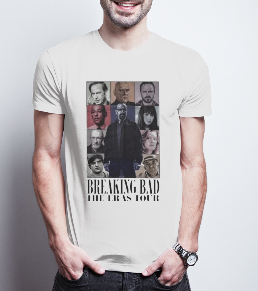 Breaking Bad The Eras Tour Characters Collage T-Shirt