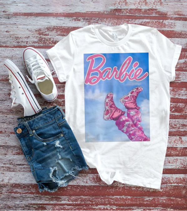 Nafo Trinzu Blgr Lowa Barbie Pink Shoes Sky Background T-Shirt