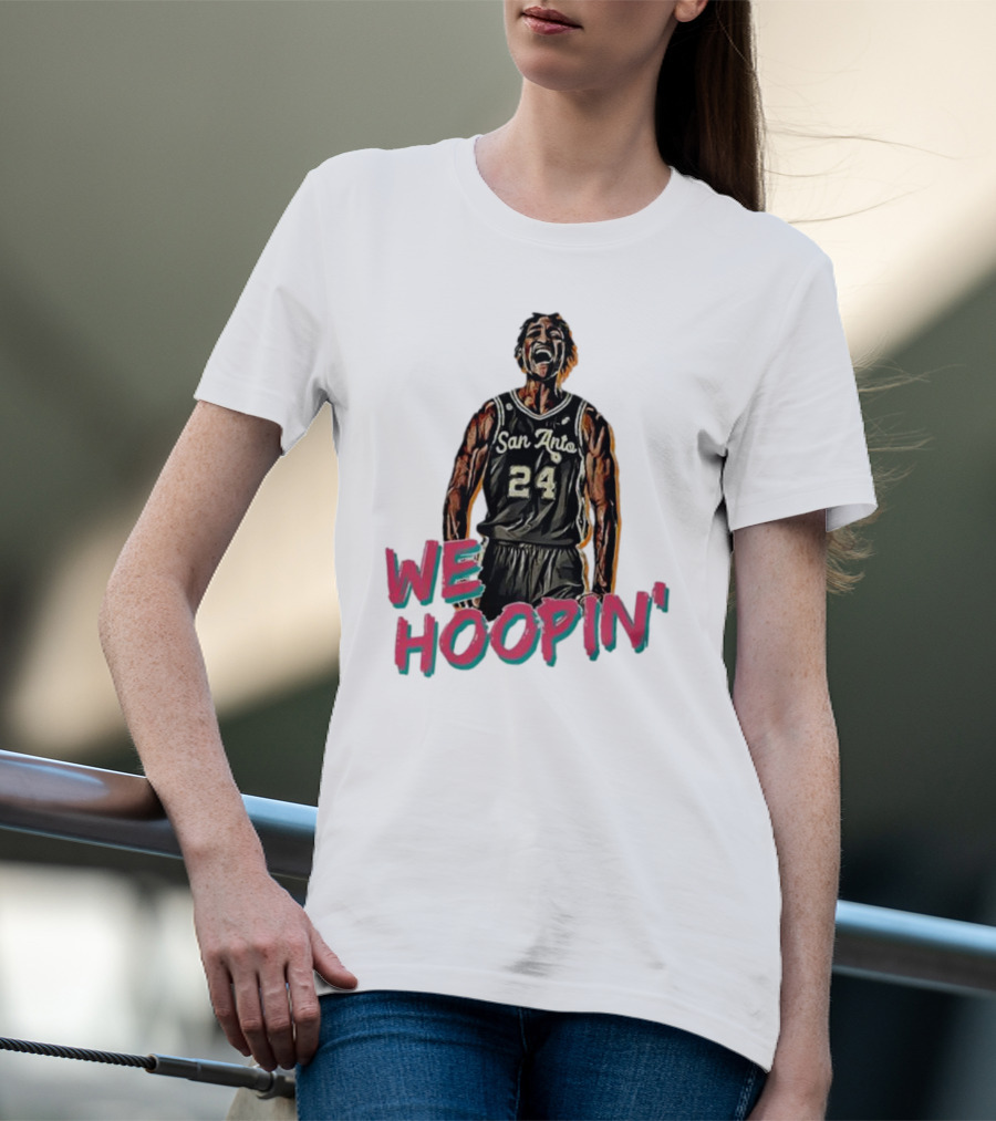 San Anto 24 We Hoopin' Tom Petrini Devo T-Shirt