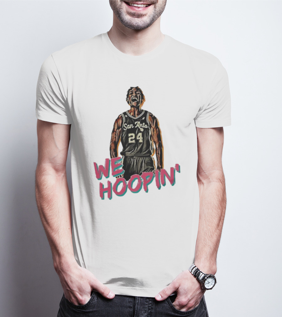 San Anto 24 We Hoopin' Tom Petrini Devo T-Shirt