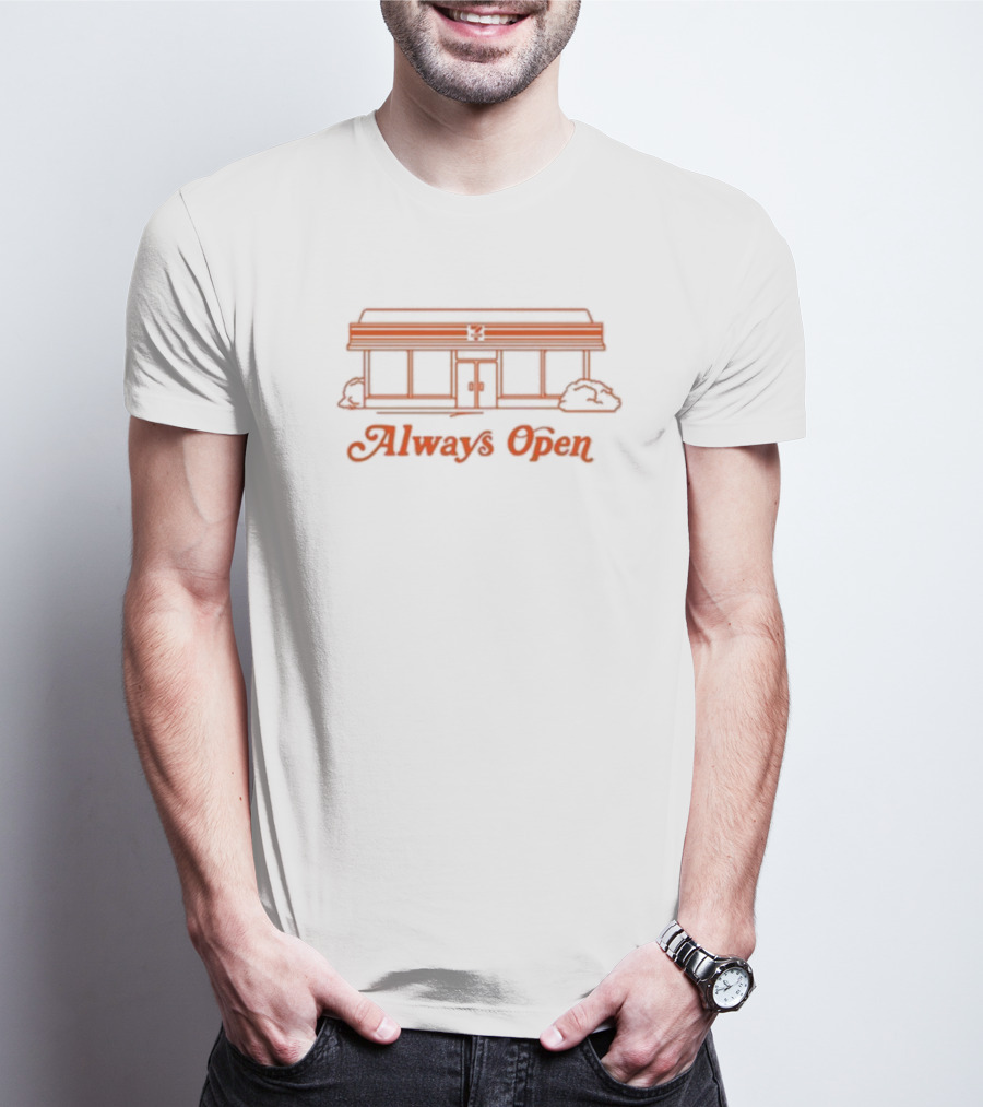 Front Office Sports Always Open Retro Storefront T-Shirt