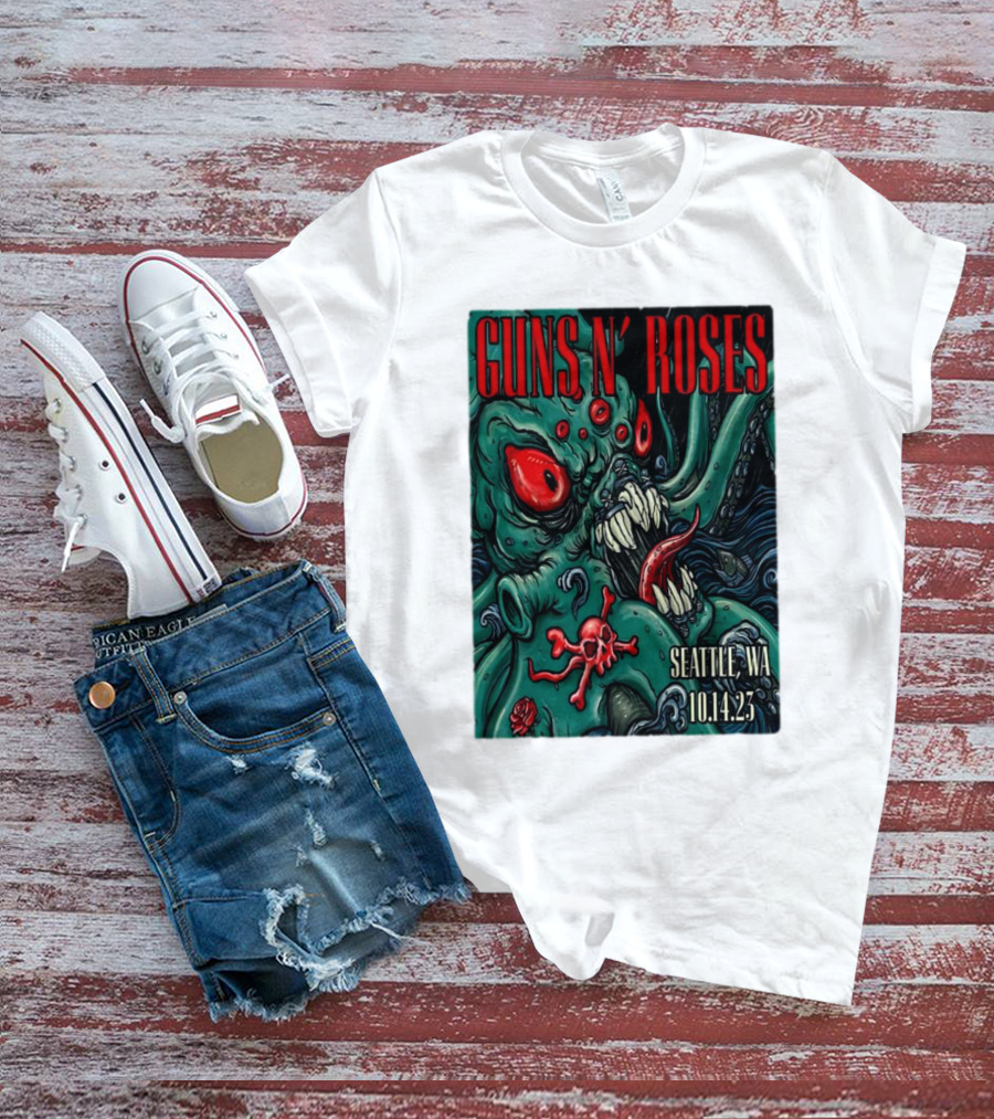 Guns N Roses Seattle WA 10.14.23 Monster T-Shirt