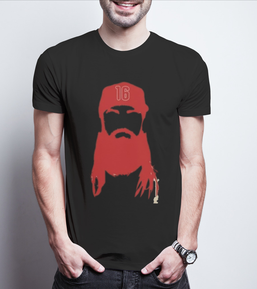 Marsh Phillies Outline Phillie Phanatic Philadelphia Skull 16 T-Shirt