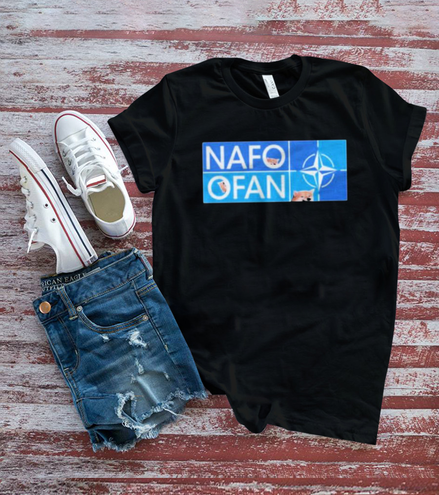 NAFO OFAN Shiba Inu NATO Star Emblem T-Shirt