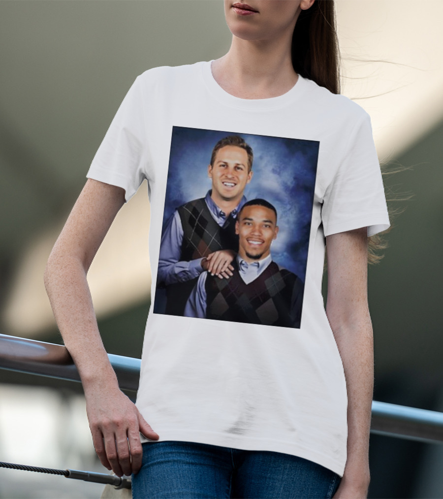 The Goff And Amon-Ra Step Brothers Portrait T-Shirt