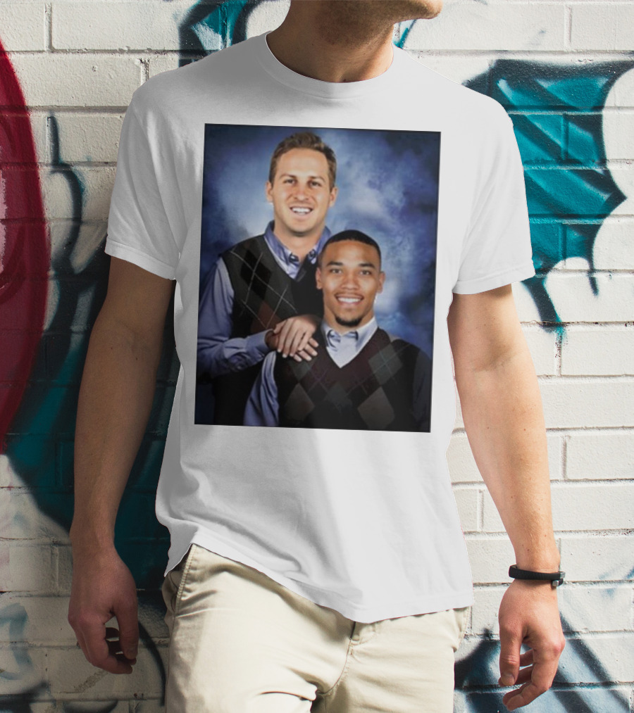 The Goff And Amon-Ra Step Brothers Portrait T-Shirt