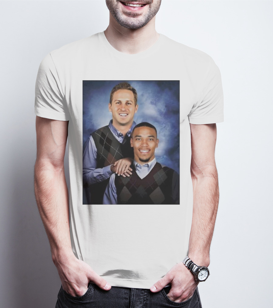 The Goff And Amon-Ra Step Brothers Portrait T-Shirt