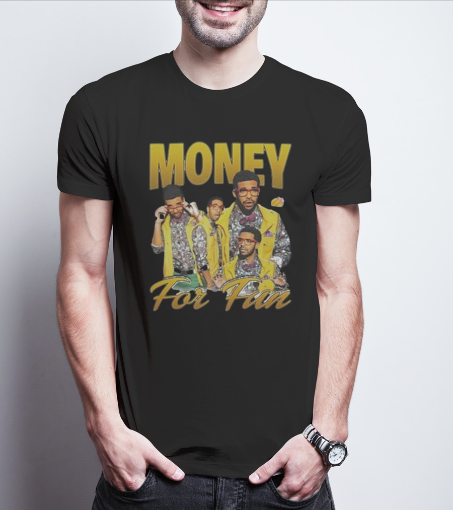 Money For Fun Drake Collage T-Shirt