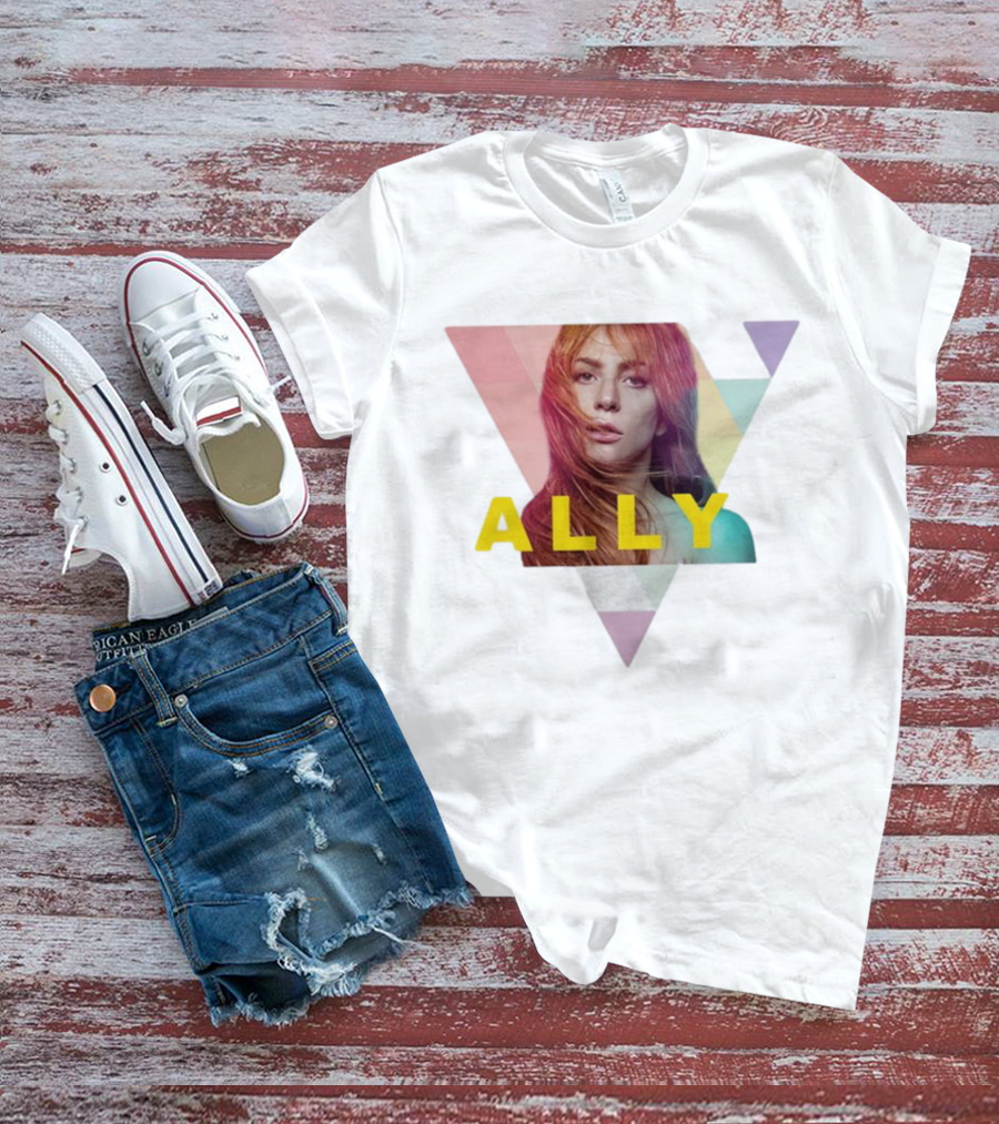 Lady Gaga Ally Pop Merch Triangular T-Shirt