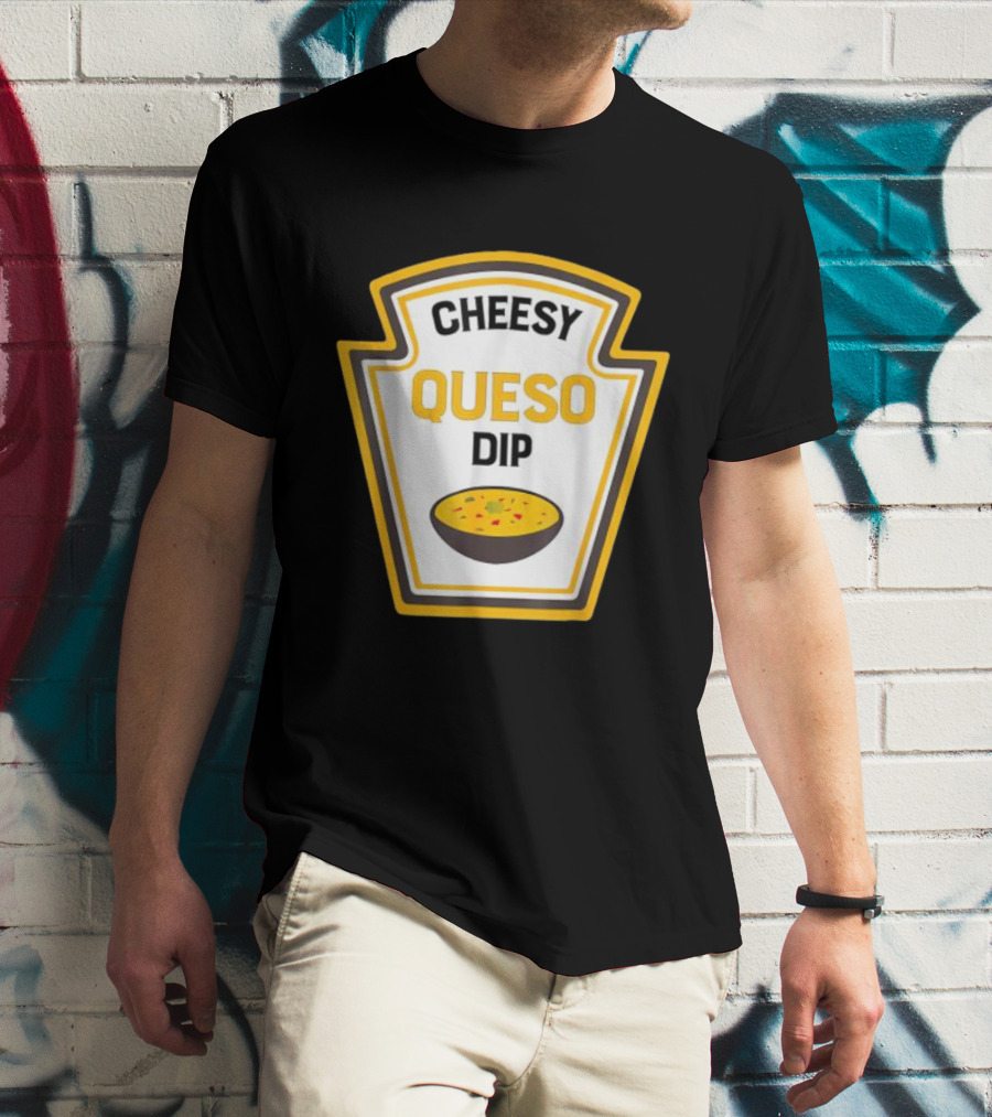 Cheesy Queso Dip Condiments Halloween Costume T-Shirt