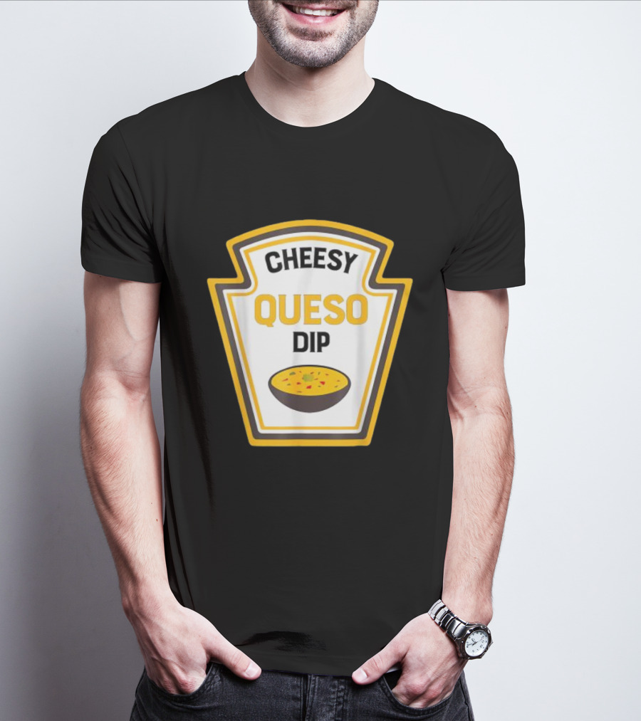 Cheesy Queso Dip Condiments Halloween Costume T-Shirt